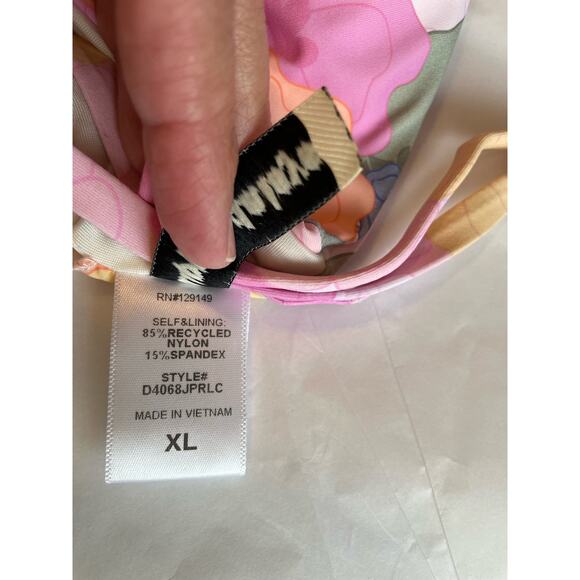 Anthropologie Dippen Daisy Zen Knotted triangle bikini top pads wireless Size XL - Picture 5 of 5